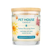 美國 PET HOUSE 室內除臭寵物香氛蠟燭 240g-清新綿香