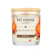 美國 PET HOUSE 室內除臭寵物香氛蠟燭 爐火圍繞- 240g
