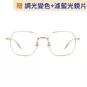 【大學眼鏡_配到好1980】NEW-金眼鏡 8521C1 金
