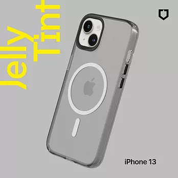 犀牛盾 iPhone 13 (6.1吋) JellyTint(MagSafe 兼容)磁吸透明防摔手機殼(抗黃終生保固)- 酷墨灰