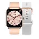 【ICE WATCH】 smart watch 多功能 運動健康手錶 022436玫金框+玫/白錶帶