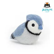 英國 JELLYCAT 10cm 飛耀小鳥-藍冠鴨(藍鳥) Birdling Blue Jay