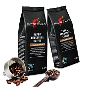 【Mount Hagen】公平貿易認證咖啡豆-巴布亞紐幾內亞2包組(250g x2-中烘培)