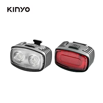 【KINYO】充電式自行車燈組 BLED-7332