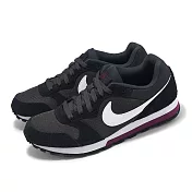 Nike 慢跑鞋 Wmns MD Runner 2 女鞋 黑 紅 網布 麂皮 緩衝 華夫格大底 749869-012