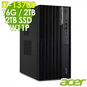 Acer 宏碁 Veriton VM8715G (i7-13700/16G/2TB+2TB SSD/W11P)