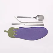 好我_蔬果小物包筆袋筷子收納/茄子造型 紫