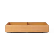 【MUJI 無印良品】橡膠木床架用床下收納盒/附隔板