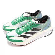 adidas 慢跑鞋 Adizero Boston 11 M 男鞋 白 綠 中長跑 避震 輪胎大底 運動鞋 愛迪達 HQ3694