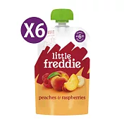 【英國Little Freddie】寶寶果昔-蜜桃蘋果香蕉覆盆莓100gX6