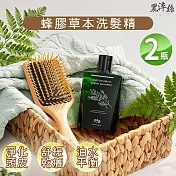 日本黑淬絲 蜂膠草本淨化洗髮精(清新亞麻) (320mlX2瓶) 調理髮肌