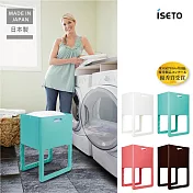 日本製 ISETO 伊勢藤 ACOT 可折疊高腳置物籃(收納 洗衣籃 玩具籃 包包 雜誌) 白