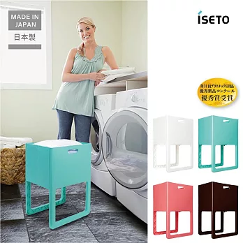 日本製 ISETO 伊勢藤 ACOT 可折疊高腳置物籃（收納 洗衣籃 玩具籃 包包 雜誌）  白