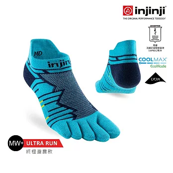 injinji Ultra Run終極系列五趾隱形襪 M 太平洋藍
