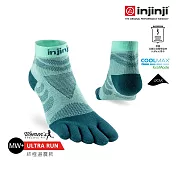 injinji 女 Ultra Run終極系列五趾短襪 XS-S 冰川