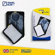 【Travel Blue 藍旅】Clothes Organiser 衣物整理袋(大小各1/組)-2色任選 黑色