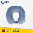 【Travel Blue 藍旅】Memory Foam 記憶棉 旅行頸枕-3色任選 藍色
