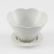 日本 YUKURI 陶瓷咖啡濾杯 白色