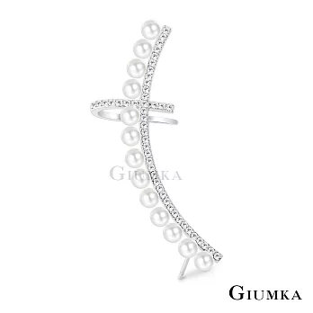 GIUMKA．珍珠耳骨耳環．中性．十字造型 無 耳環單支