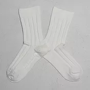 【LEEDS WEATHER】 乾燥感・機能美學羅紋襪∣檸檬戚風∣ 米白∣22 - 26 cm