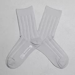 【LEEDS WEATHER】 乾燥感・機能美學羅紋襪∣庚斯博羅灰∣ 22 ─ 26 cm