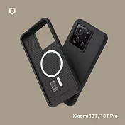 犀牛盾 小米Xiaomi  13T / Xiaomi 13T Pro共用 SolidSuit (MagSafe 兼容) 防摔背蓋手機保護殼 - 經典黑