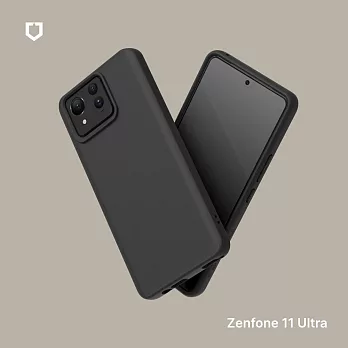 犀牛盾 ASUS Zenfone 11 Ultra SolidSuit 防摔背蓋手機殼/華碩官方授權開發 - 經典黑