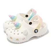 Crocs 洞洞鞋 Classic Iam Rainbow Unicorncgt 小童 粉筆色 經典獨角獸小克駱 2097010WV