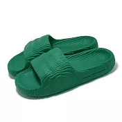adidas 拖鞋 Adilette 22 男鞋 女鞋 祖母綠 亮綠 舒適 等高線 愛迪達 IF3661