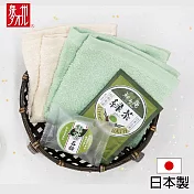 岸田產業 日本製泉州毛巾+綠茶入浴劑+綠茶香皂 6件組禮盒 超值多件組 送禮