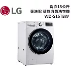 LG樂金 WD-S15TBW 洗衣15公斤 蒸洗脫 蒸氣滾筒洗衣機