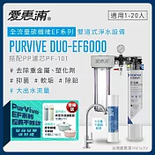 愛惠浦 EVERPURE PURVIVE Duo-EF6000生飲級兩道式廚下型淨水器(前置PP過濾)
