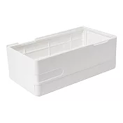 【O-Life】 摺疊收納盒/小物整理盒/可堆疊收納盒/桌上整理盒 白色