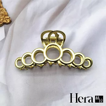 【Hera赫拉】優雅氣質宮廷幾何造型抓夾-3色 磨砂金