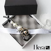 【Hera赫拉】精品韓版女生珍珠可愛八字扭扭香蕉夾-2色#H100401F 黑色