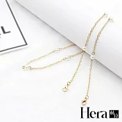 【Hera赫拉】歐美風亞馬遜時尚簡約款口罩眼鏡防掉掛鍊-6款#H100513A A-O型鍊串珠-金色