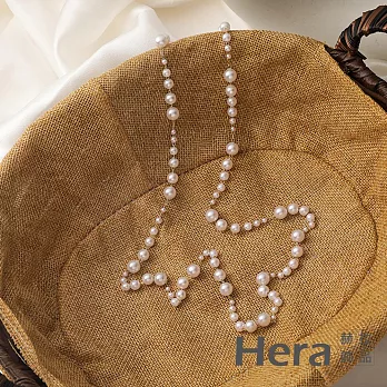【Hera赫拉】韓版復古珍珠水晶串珠口罩眼鏡防掉掛鍊-4款#H100513C B大小珍珠