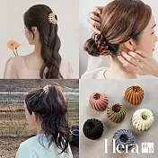 【Hera赫拉】韓版鳥巢髮圈丸子頭髮飾-3色 H1100701 米黃色