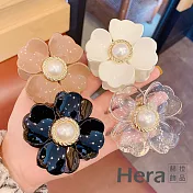 【Hera赫拉】日韓氣質花朵抓夾鯊魚夾-4色 H11008095 米黃色