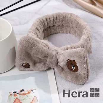 【Hera赫拉】居家風可愛卡通髮束髮箍3款 H111030308 咖啡色