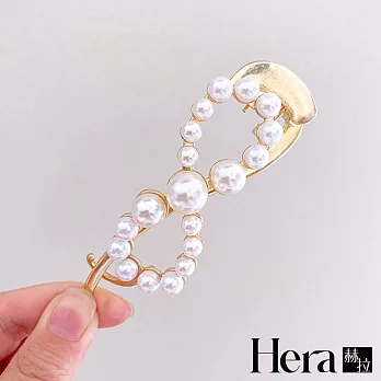 【Hera赫拉】無限珍珠一字夾 L111071304 金色