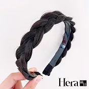 【Hera赫拉】麻花辮子假髮髮箍 L111080901 黑色
