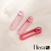 【Hera赫拉】簡約百搭三件套瀏海髮夾-3入 L111092005 粉色