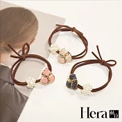 【Hera赫拉】韓版氣質花瓣珍珠髮圈 H111100403 米色