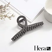 【Hera赫拉】法式氣質珍珠滿鑽鯊魚夾 H111100407 黑色