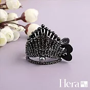 【Hera赫拉】氣質水鑽珍珠皇冠馬尾夾 H111101101 黑色水鑽