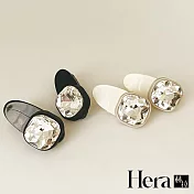 【Hera赫拉】法式復古方鑽邊夾兩入組 H111102504 白色兩入組