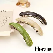 【Hera赫拉】高質感馬尾一字彈簧夾 H111110105 杏色