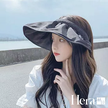 【Hera赫拉】兩用髮箍貝殼遮陽帽 H111110108 黑色