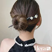 【Hera赫拉】氣質古風黑檀木髮簪 H111102506 黑檀木兩朵花